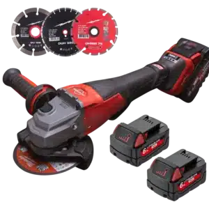 🔥Karácsonyi Akció🔥P⚡PowerCut Pro - Akkus Sarokcsiszoló 1800W | Gyors fék | 2×5,5Ah